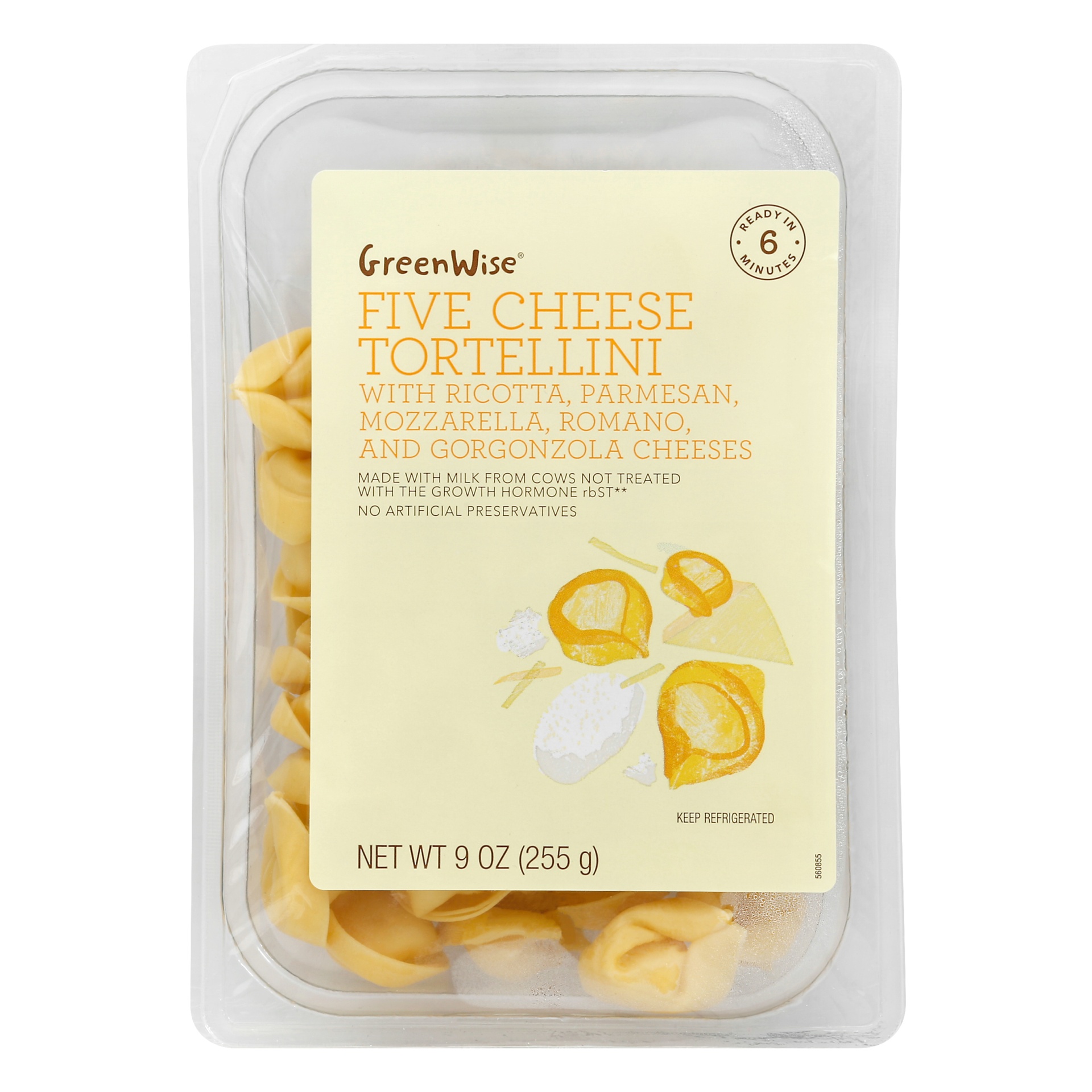slide 1 of 1, GreenWise Five Cheese Tortellini, 9 oz