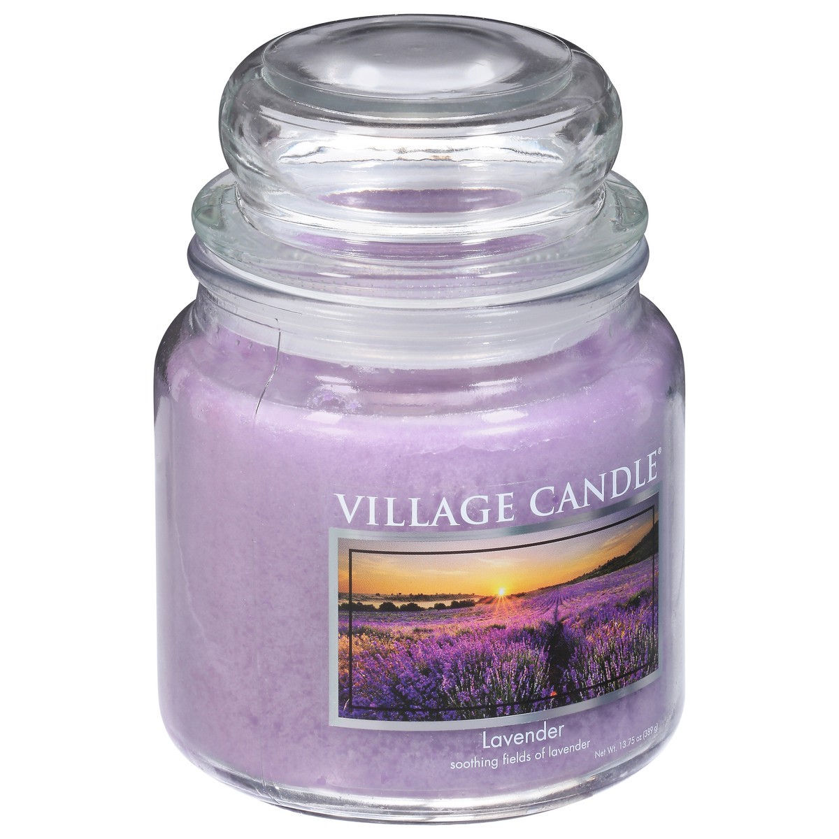 slide 2 of 9, Village Candle Lavender Medium Glass Dome - 2.05 LB, 2.05 lb