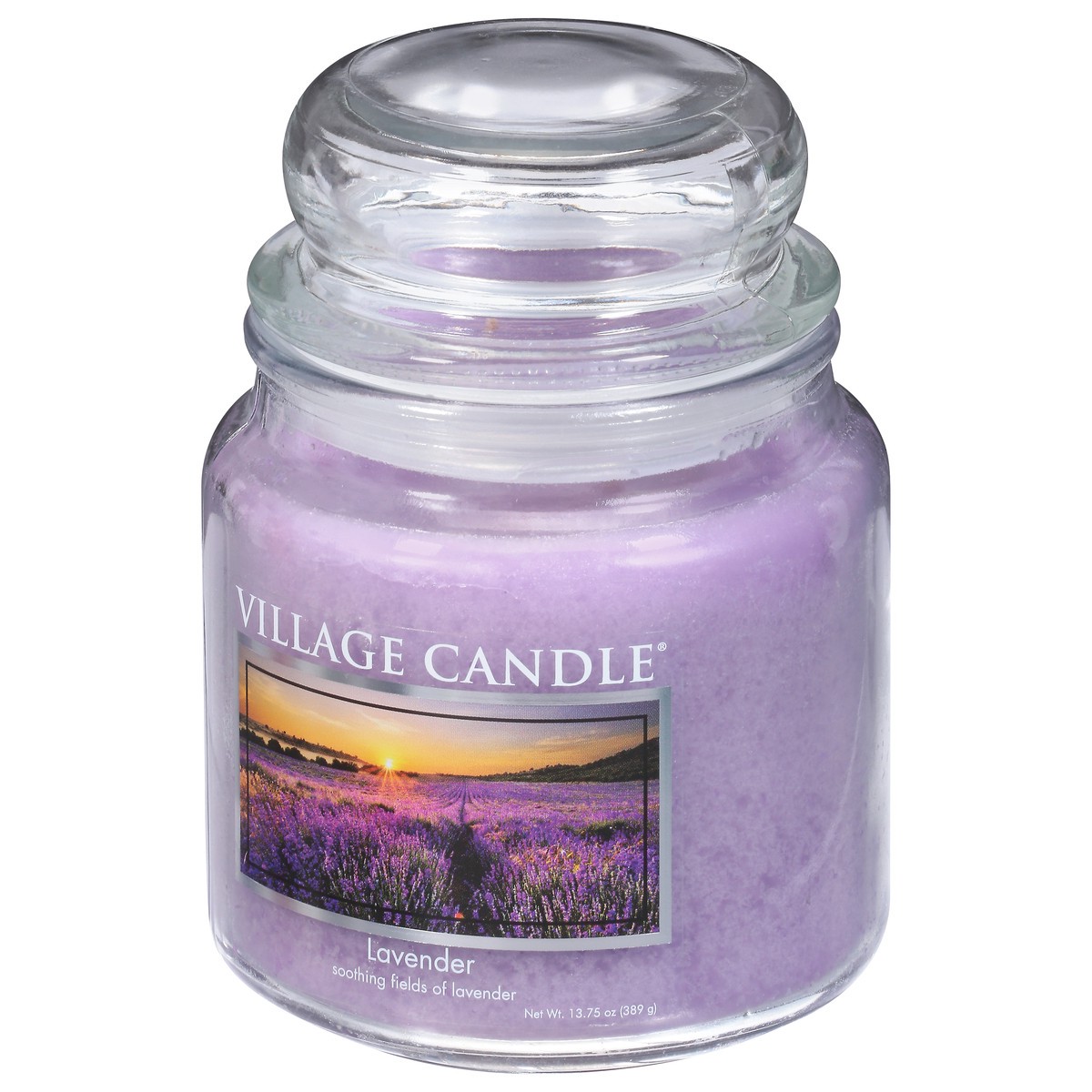 slide 3 of 9, Village Candle Lavender Medium Glass Dome - 2.05 LB, 2.05 lb