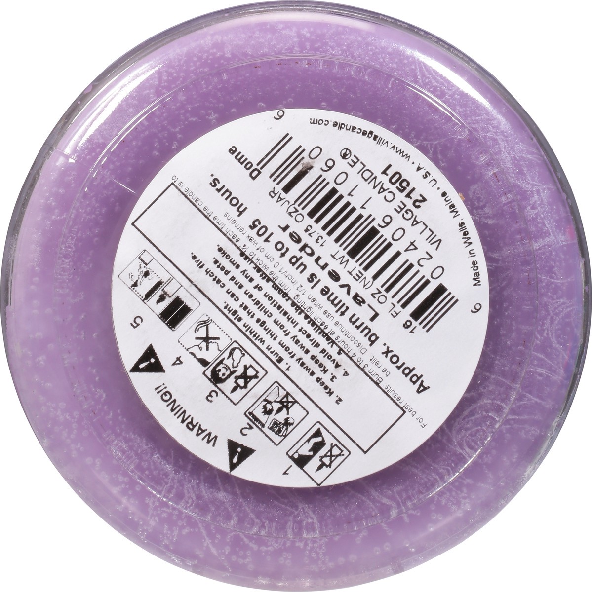 slide 6 of 9, Village Candle Lavender Medium Glass Dome - 2.05 LB, 2.05 lb