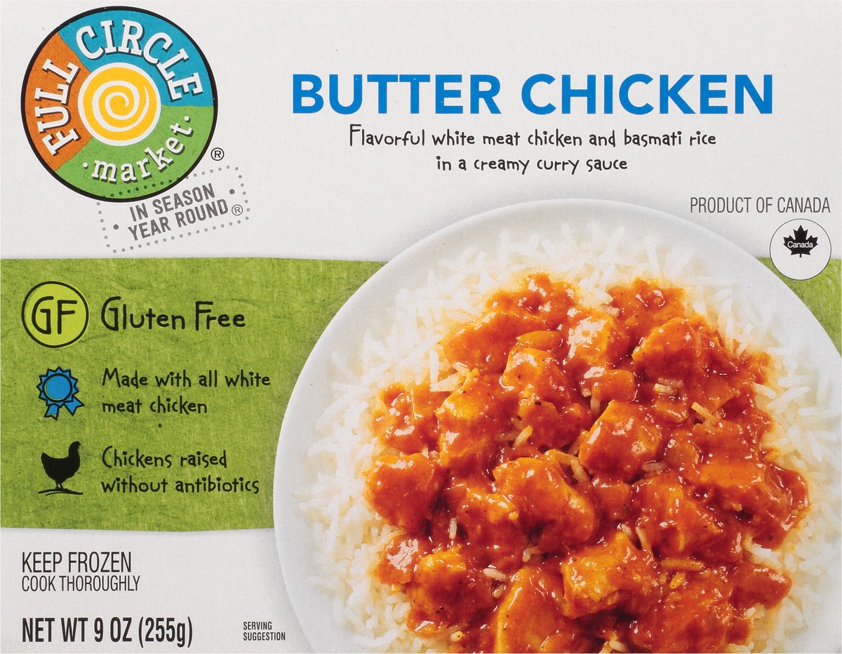 slide 10 of 14, Full Circle Market Butter Chicken 9 oz, 9 oz