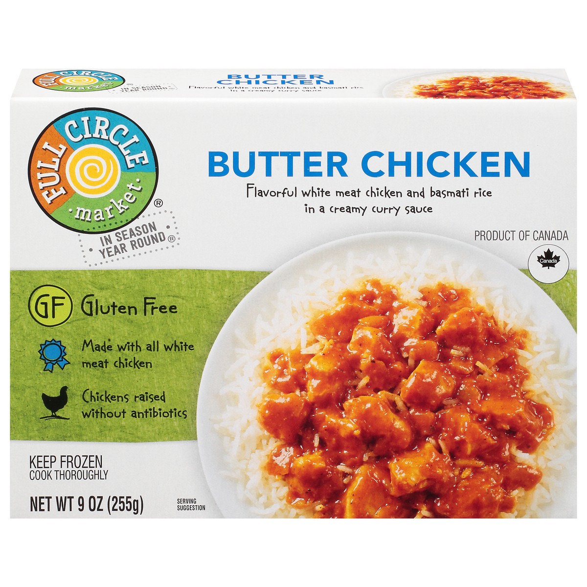 slide 3 of 14, Full Circle Market Butter Chicken 9 oz, 9 oz