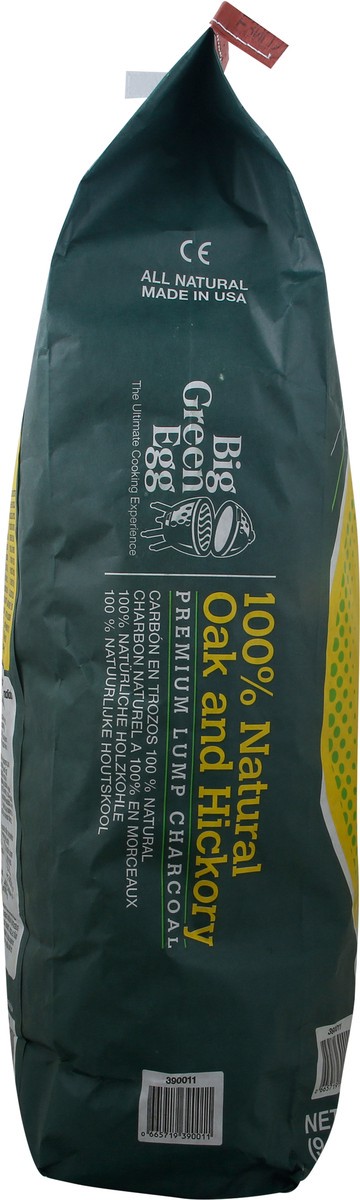 slide 3 of 10, Big Green Egg Premium 100% Natural Oak and Hickory Lump Charcoal 20 lb, 20 lb