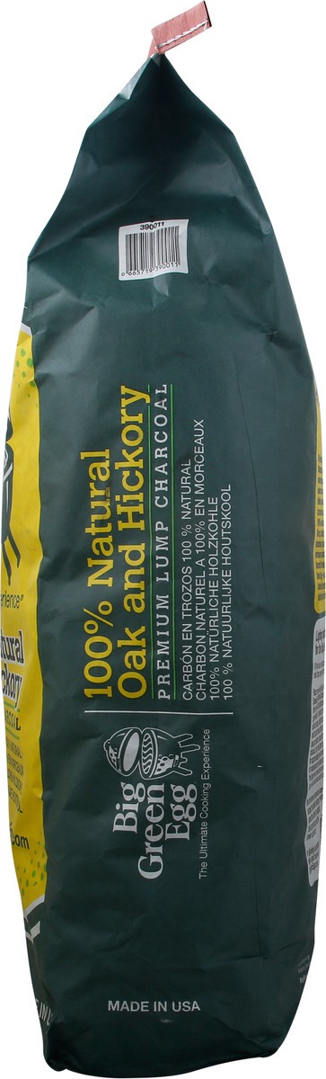 slide 9 of 10, Big Green Egg Premium 100% Natural Oak and Hickory Lump Charcoal 20 lb, 20 lb