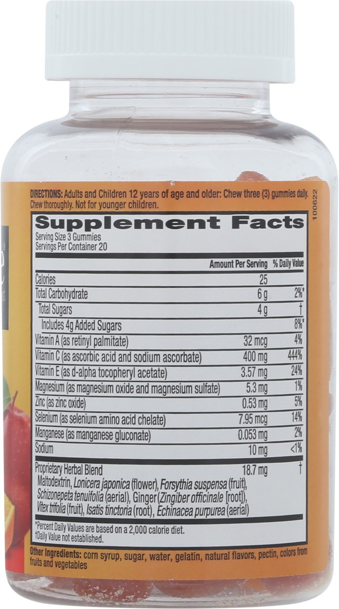 slide 4 of 9, Airborne Orchard Fruit Flavored Immune Support Supplement 60 Gummies, 60 ct