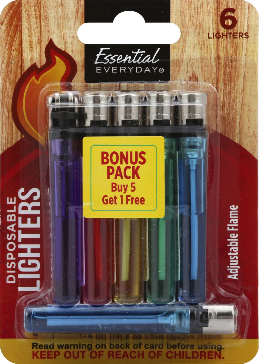 slide 2 of 6, Ee Lighter Disposable, 6 ct