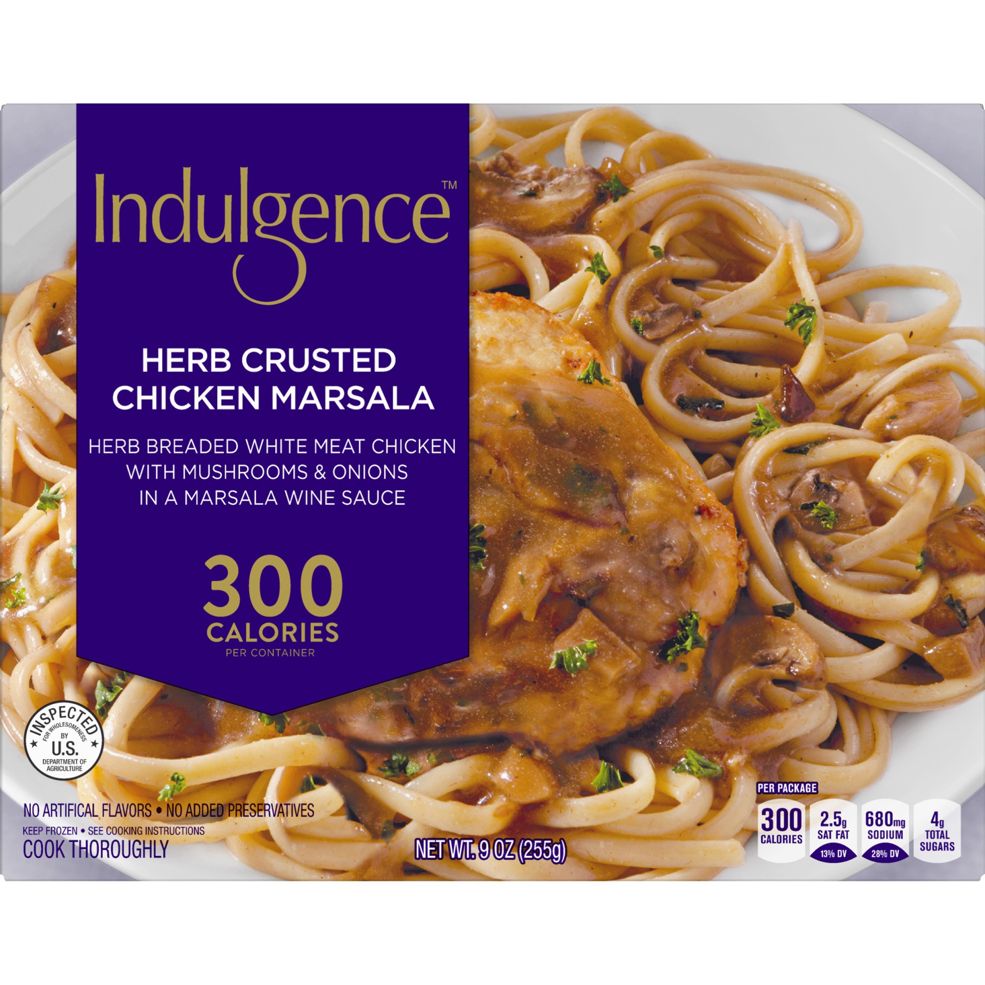 slide 4 of 6, Indulgence Herb Crusted Chicken Marsala, 9 oz