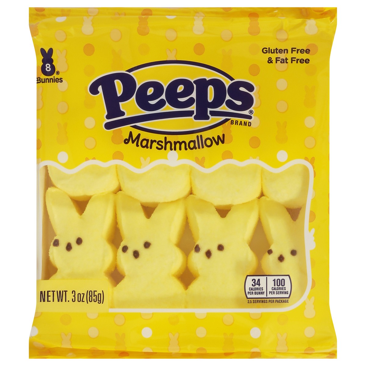 slide 1 of 9, Peeps Marshmallow 8 ea, 1 ct