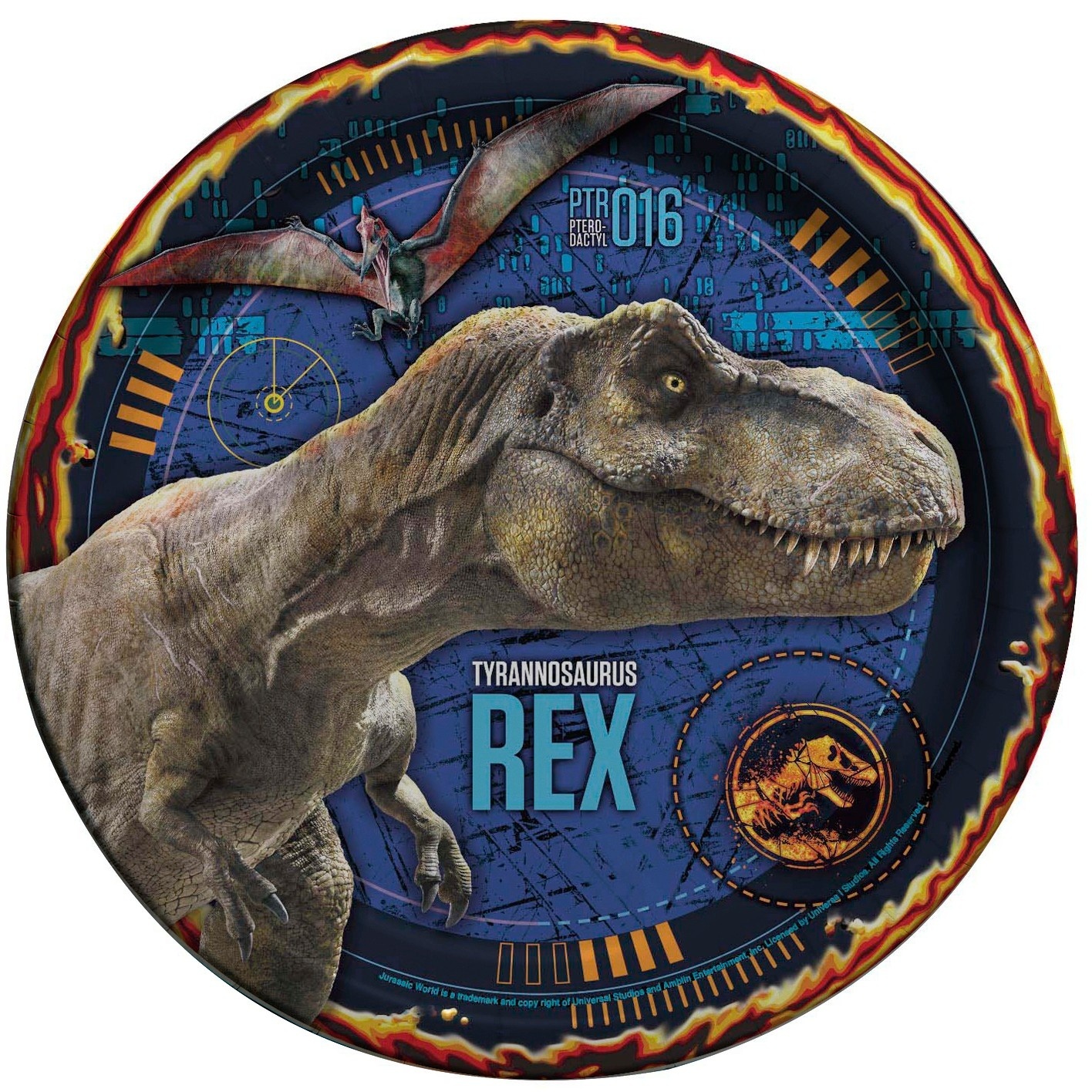 slide 1 of 1, Jurassic World 9" Paper Plates, 8 ct