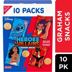 NABISCO Heroes And Villains Graham Snacks, Custom Cookies Variety Pack, Kids Snack Packs 10 oz