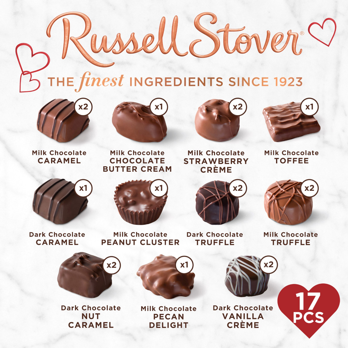 slide 7 of 25, Ruseell Stover Asst Diamond Brooch H, 10 oz