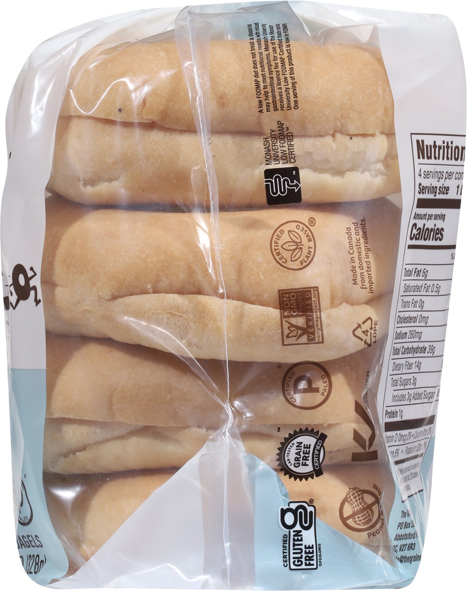 slide 11 of 14, The Grain Escape Grain Free Gluten Free Plain Bagels 4 Each, 4 ct