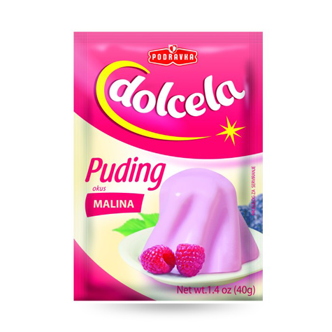 slide 1 of 1, Podravka Pudding Raspberry, 40 gram