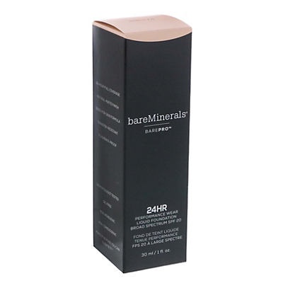 slide 1 of 1, bareMinerals Barepro Performance Wear Liquid Foundation Broad Spectrum SPF 20 Shell, 1 oz