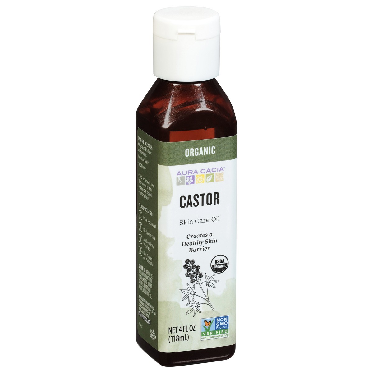 slide 2 of 9, Aura Cacia Organic Castor Skin Care Oil, 4 oz