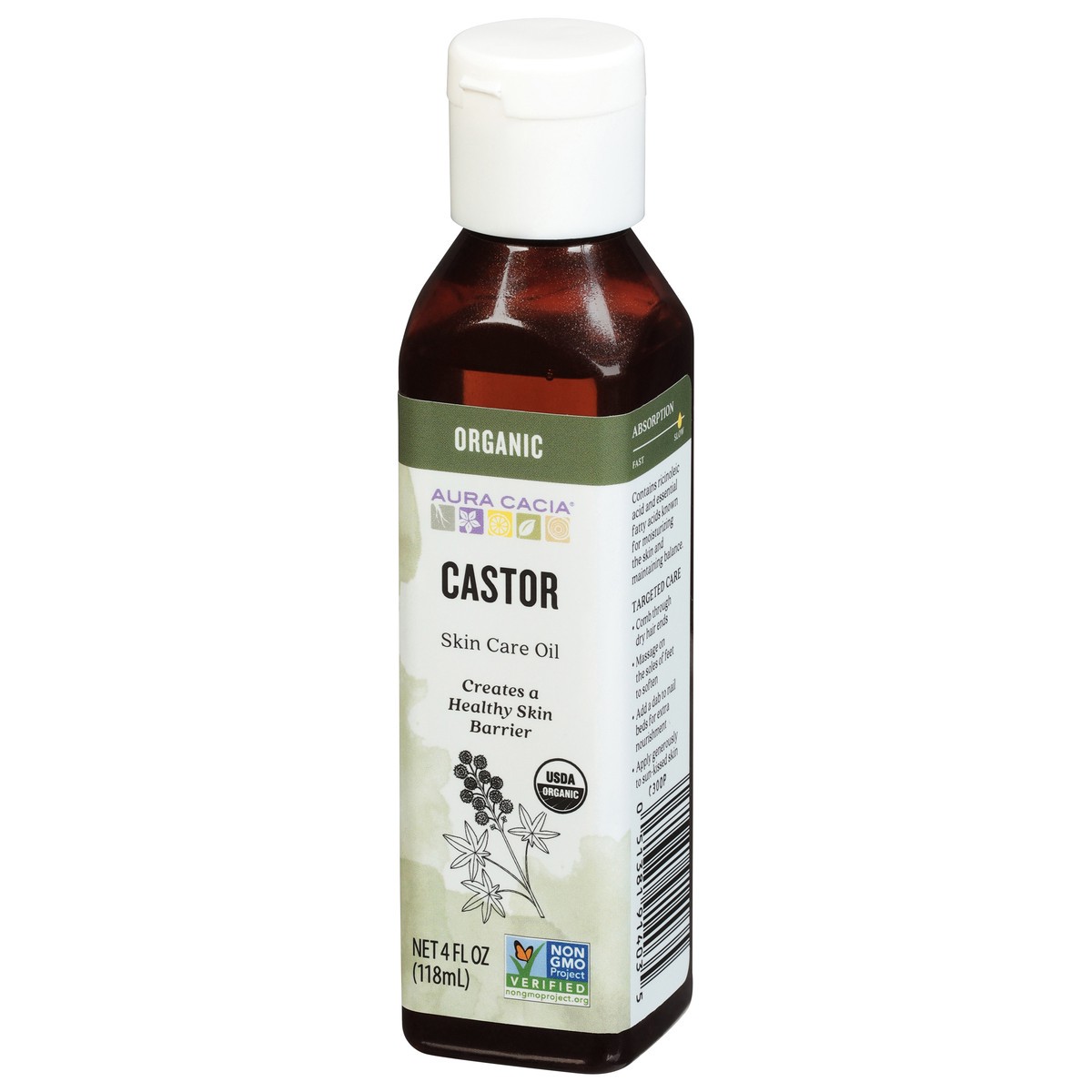 slide 3 of 9, Aura Cacia Organic Castor Skin Care Oil, 4 oz