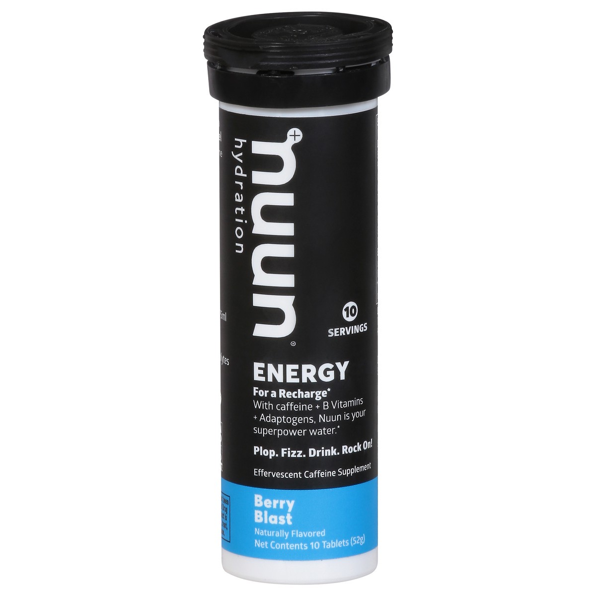 slide 1 of 5, Nuun Hydration Berry Blast Energy 10 Tablets, 10 ct