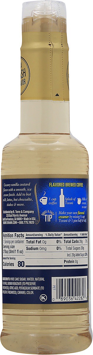 slide 2 of 7, Torani Flavoring Syrup, French Vanilla, 12.7 fl oz