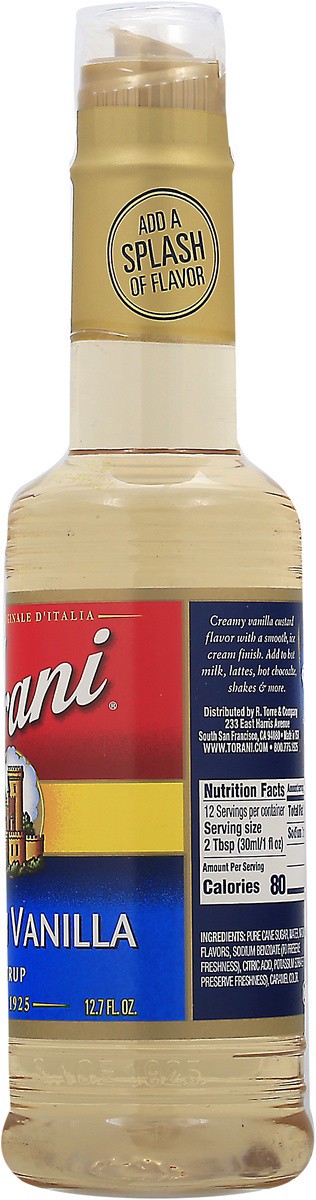 slide 6 of 7, Torani Flavoring Syrup, French Vanilla, 12.7 fl oz