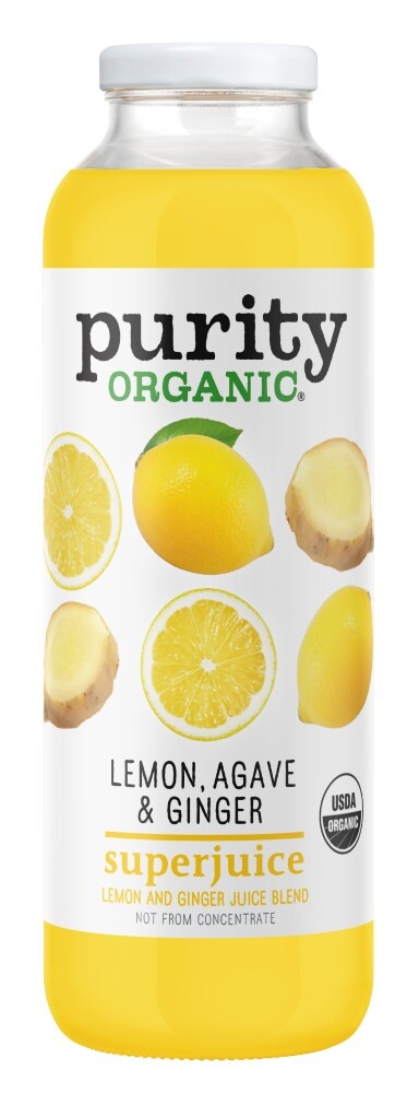 slide 1 of 1, Purity.Organic Lemon Agave & Ginger Superjuice, 16 fl oz