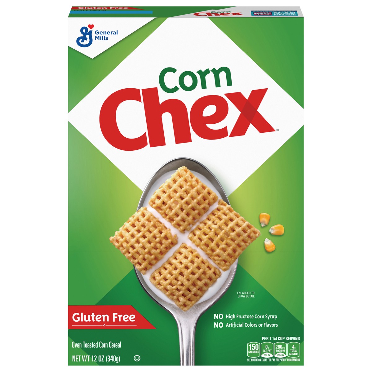 slide 1 of 9, Chex Gluten Free Breakfast Cereal, Made with Whole Grain, 12 oz, 12 oz
