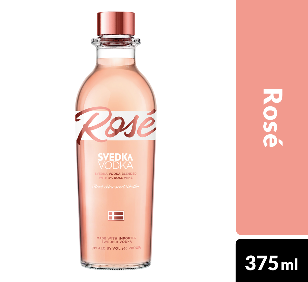 slide 2 of 2, SVEDKA Rose Flavored Vodka, 375 mL Plastic Bottle, 60 Proof, 12.68 fl oz