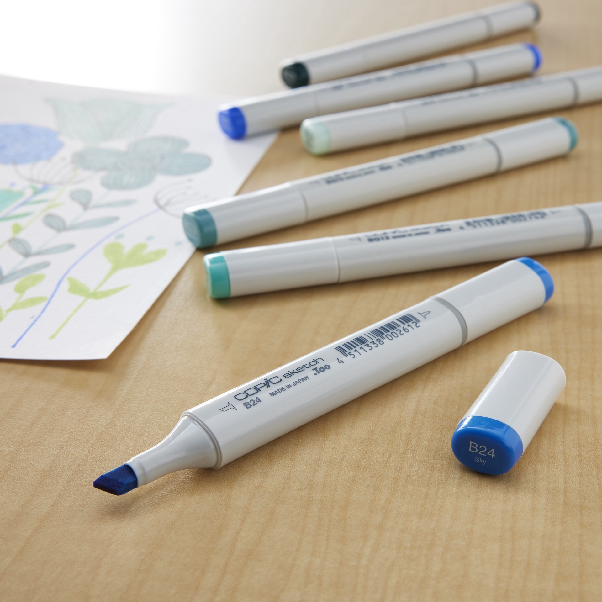 slide 3 of 3, Copic Sea & Sky Sketch Marker Set, 1 ct