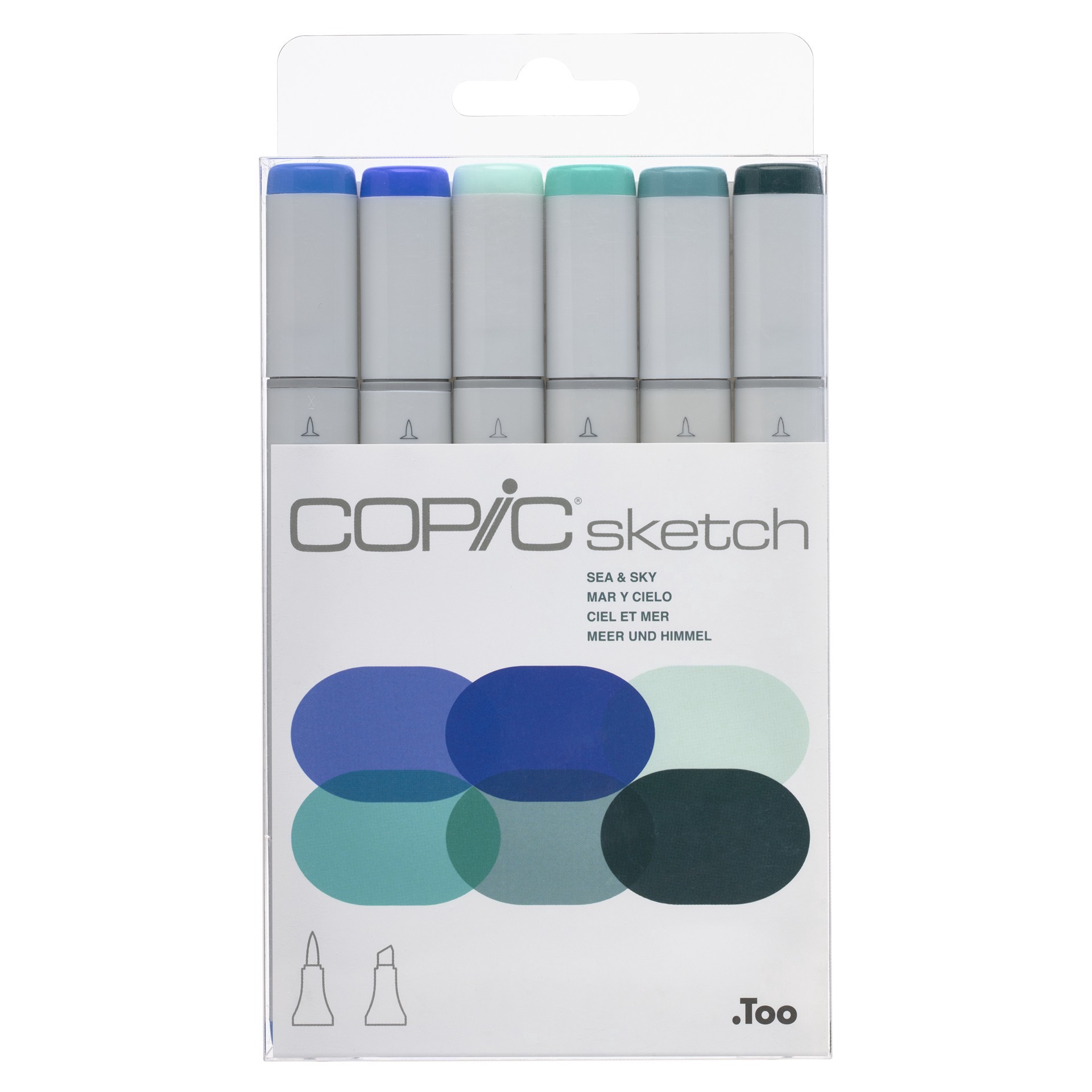 slide 2 of 3, Copic Sea & Sky Sketch Marker Set, 1 ct