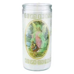 Brilux Angel de la Guarda Religious Candle - White Wax