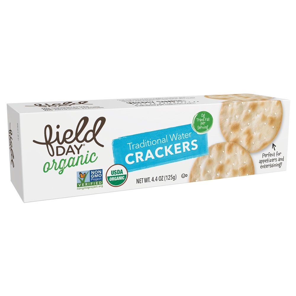 slide 1 of 1, Field Day Traditional Water Crackers, 4.4 oz