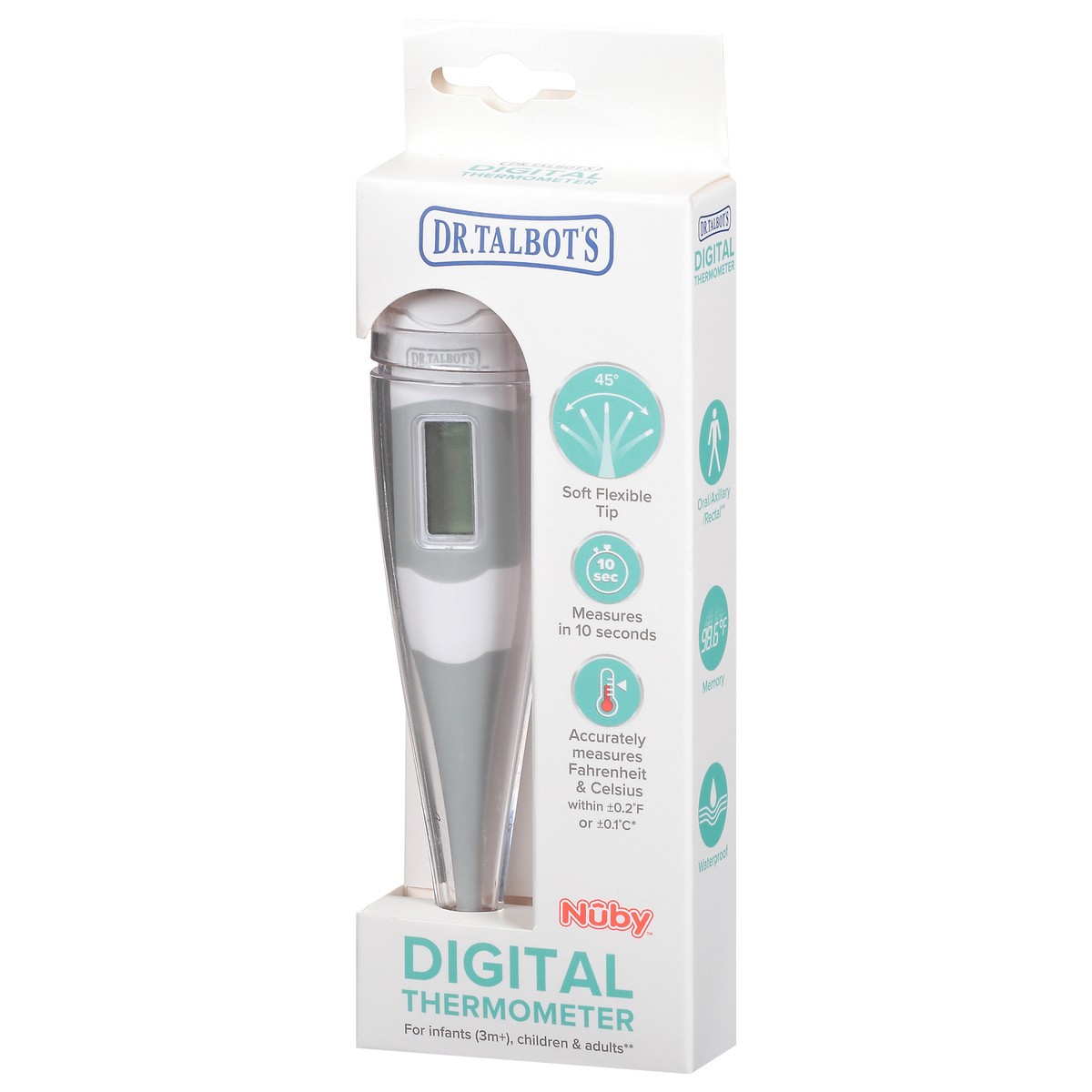 slide 7 of 11, Dr. Talbot's Nuby Digital Thermometer for Infants (3 Months+), Children & Adults 1 ea, 1 ct