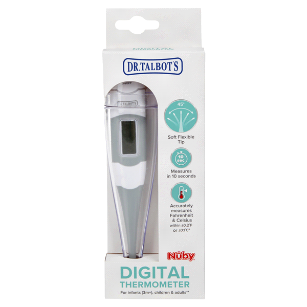 slide 1 of 1, Dr. Talbot's Flex Tip Digital Stick Thermometer, 1 ct