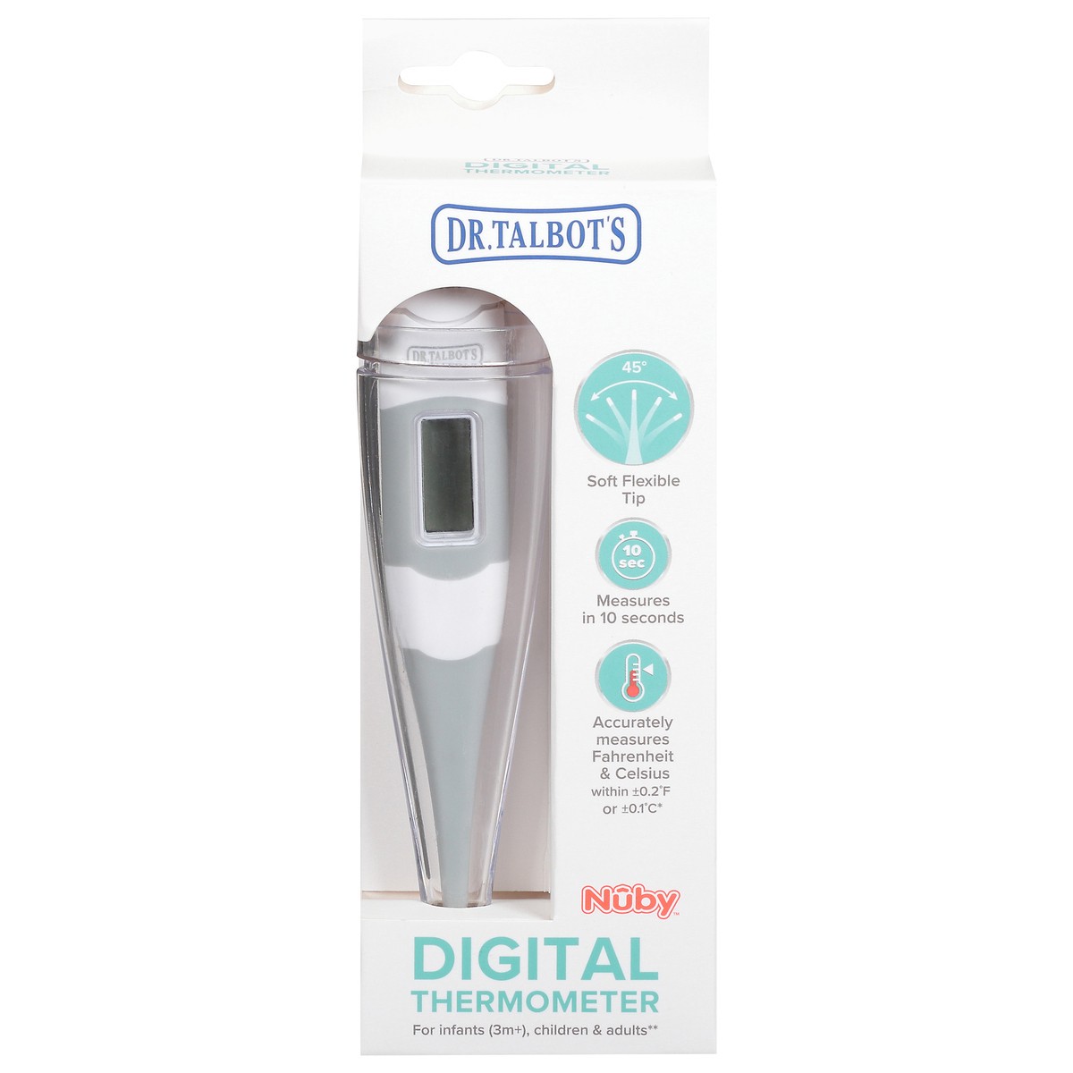 slide 9 of 11, Dr. Talbot's Nuby Digital Thermometer for Infants (3 Months+), Children & Adults 1 ea, 1 ct