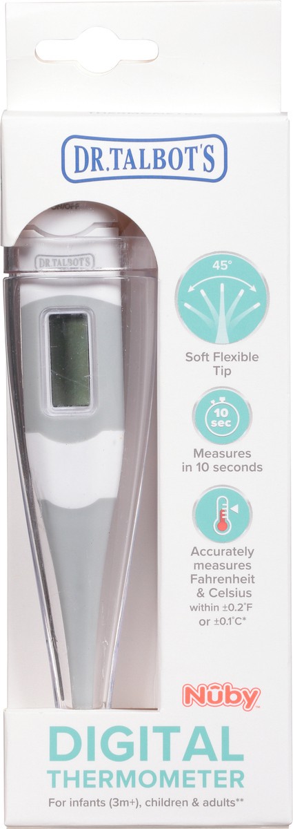 slide 1 of 11, Dr. Talbot's Nuby Digital Thermometer for Infants (3 Months+), Children & Adults 1 ea, 1 ct