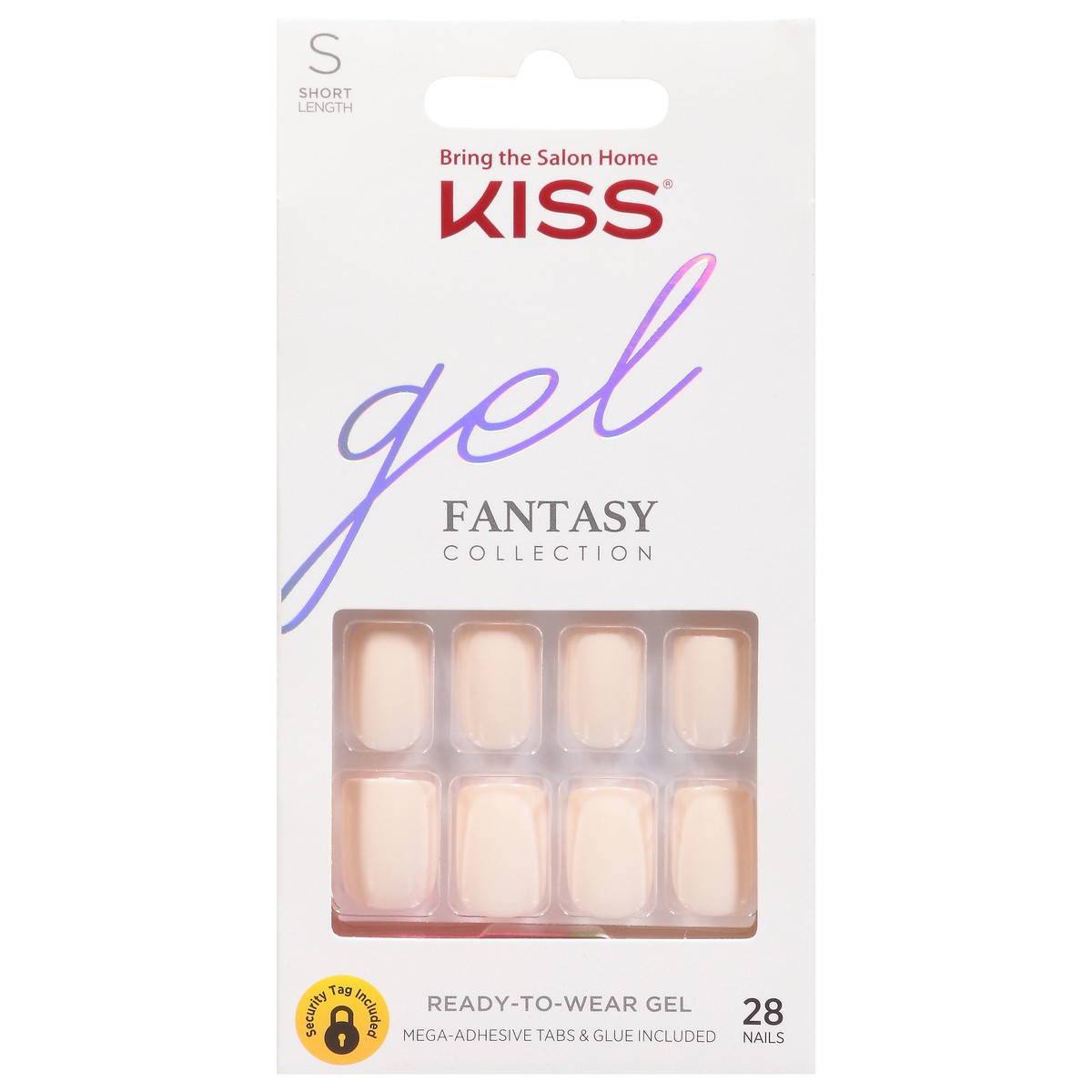 slide 1 of 9, Kiss Gel Fantasy Collection Nail Kit Short Length 1 ea, 1 ct