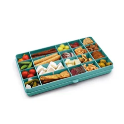 Melii Snackle Box - 24 Compartments, Blue