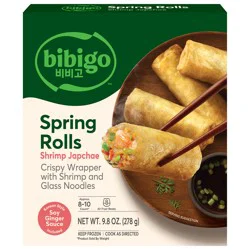 Bibigo Frozen Crispy Shrimp Japchae Spring Rolls 9.8 oz