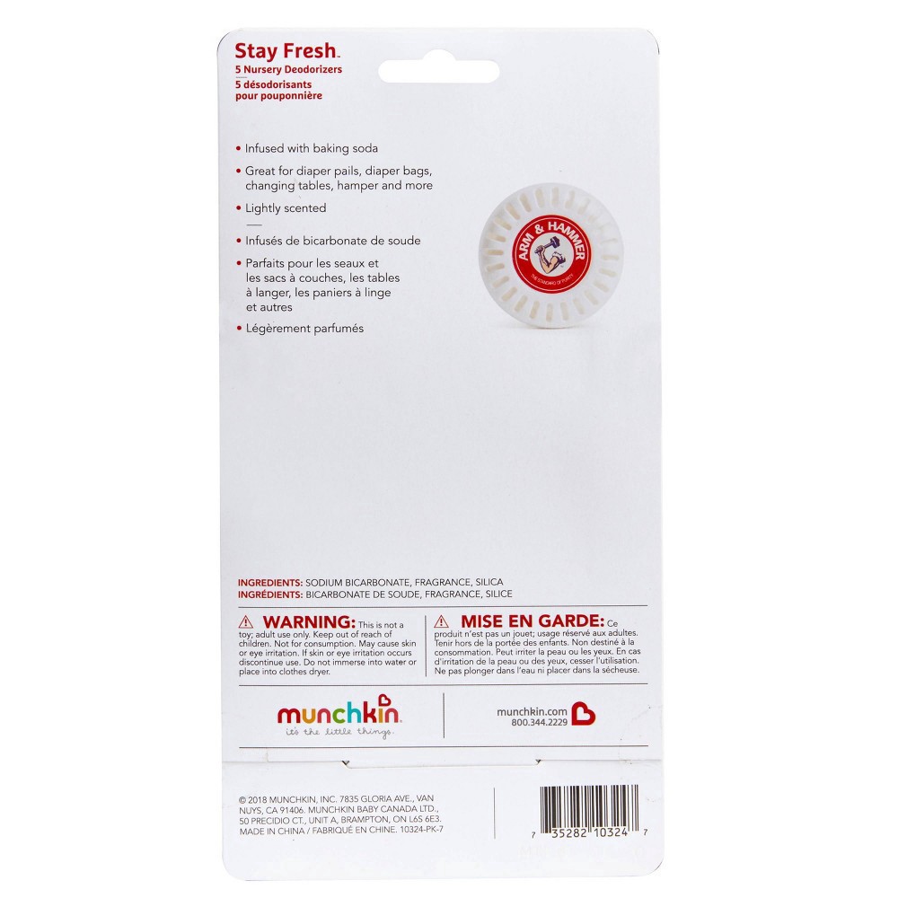slide 3 of 5, Munchkin Arm & Hammer Nursery Fresheners - 5pk, 5 ct