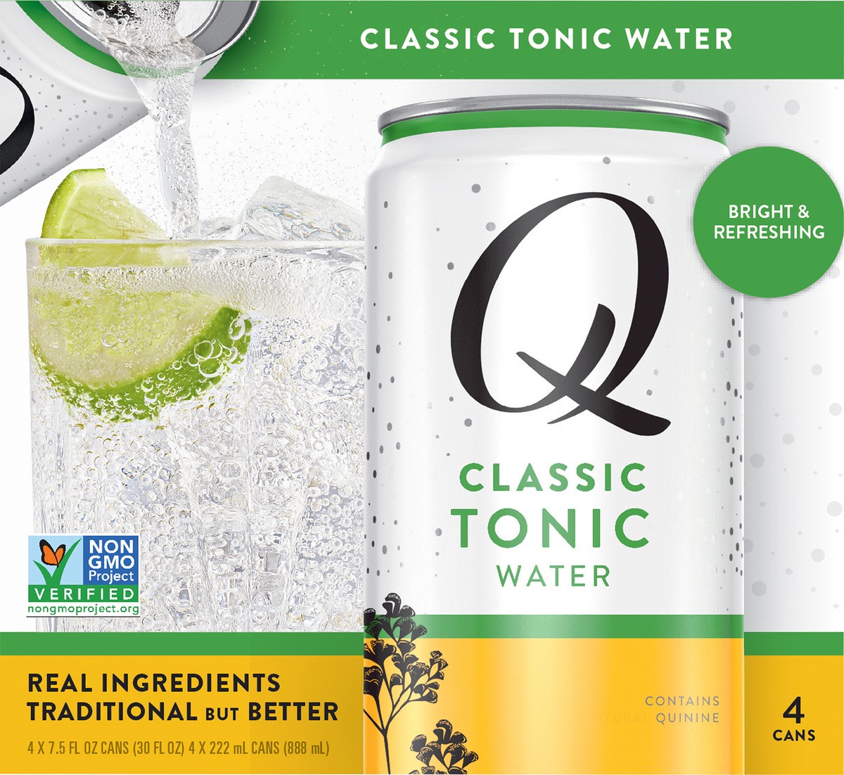 slide 4 of 10, Q Drinks Classic Tonic Water 4 ea, 4 ct