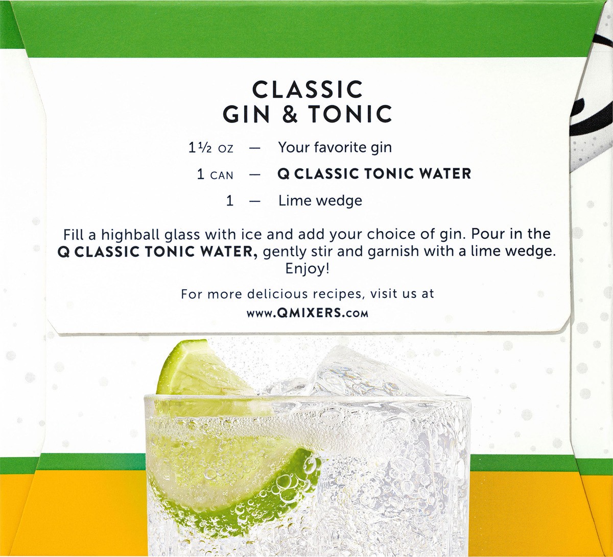 slide 5 of 10, Q Drinks Classic Tonic Water 4 ea, 4 ct