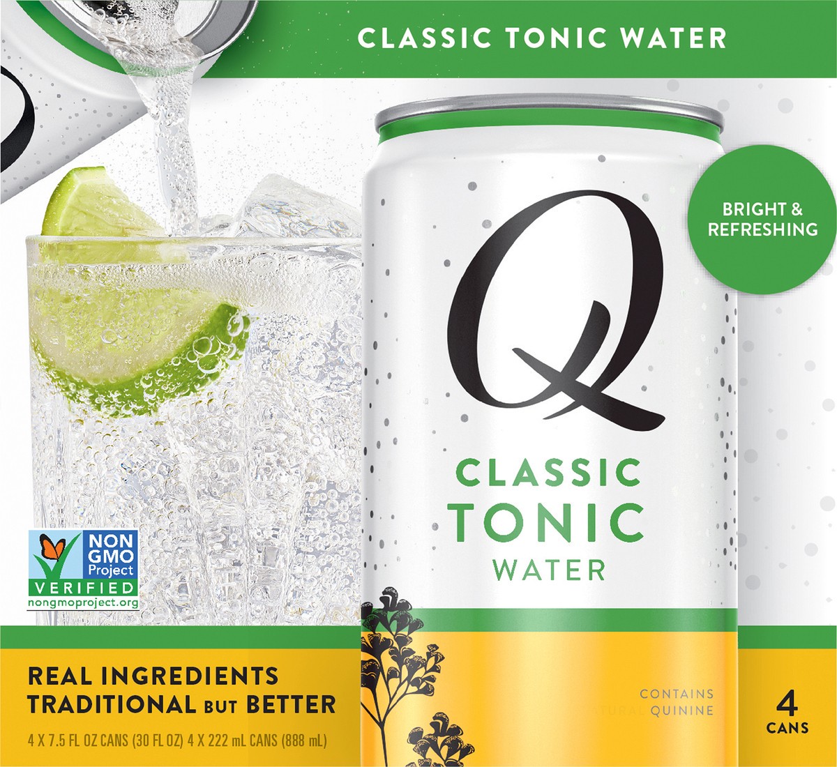 slide 1 of 10, Q Drinks Classic Tonic Water - 4 ct, 4 ct