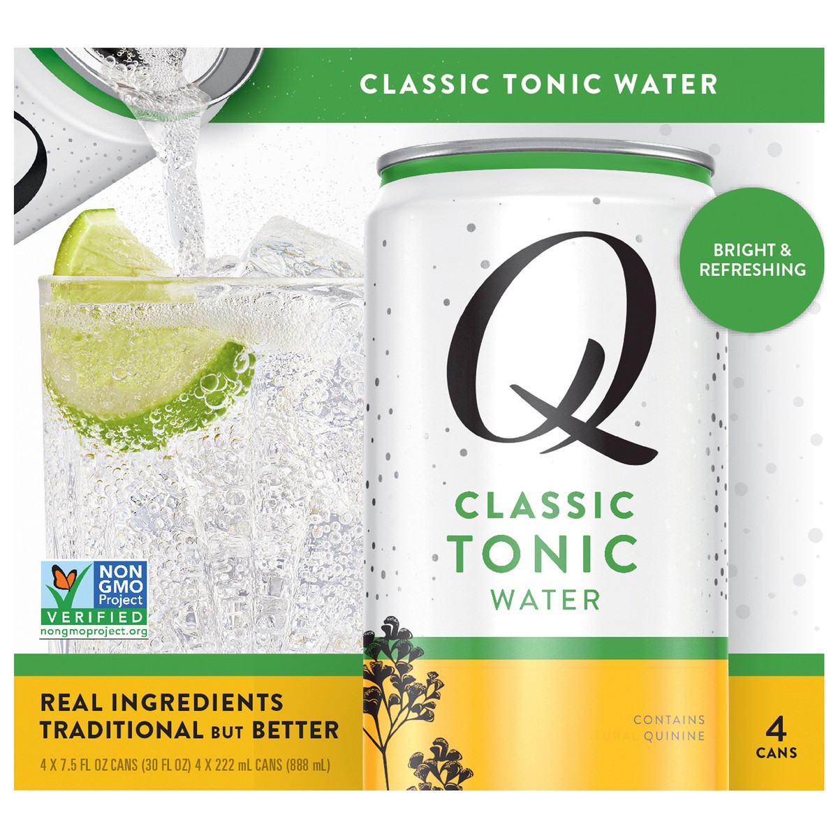 slide 1 of 10, Q Drinks Classic Tonic Water 4 ea, 4 ct