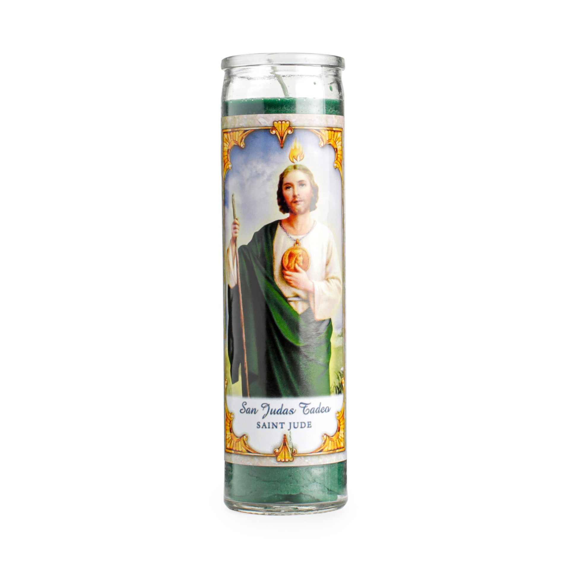 slide 1 of 1, Star Candle Saint Jude, 8 in