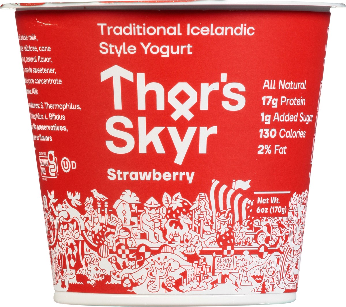 slide 12 of 13, Thor's Skyr Thor Strawbrry Iceland Yog - 6 oz, 6 oz