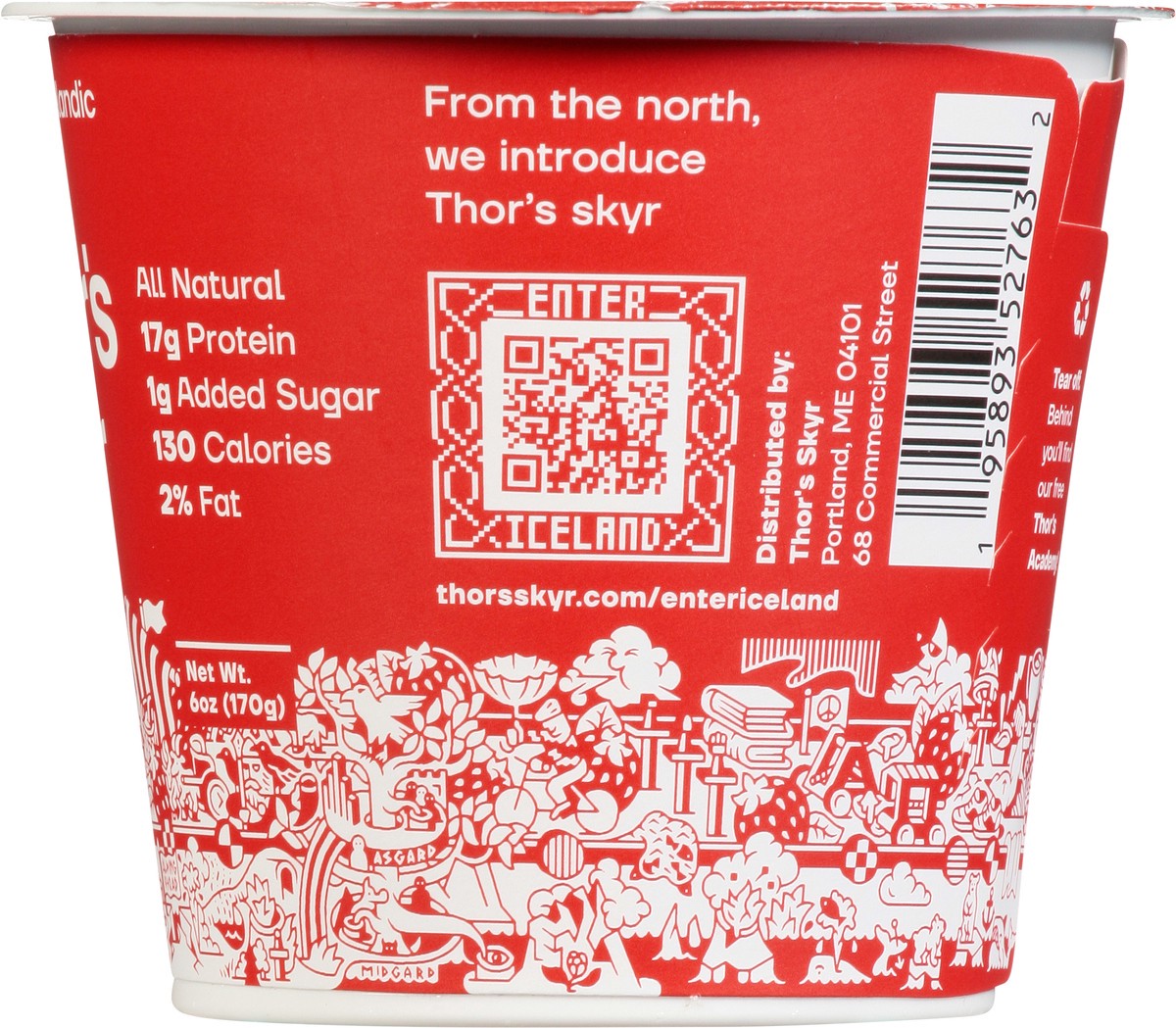 slide 11 of 13, Thor's Skyr Thor Strawbrry Iceland Yog - 6 oz, 6 oz