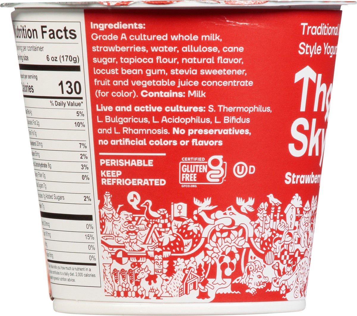 slide 9 of 13, Thor's Skyr Thor Strawbrry Iceland Yog - 6 oz, 6 oz