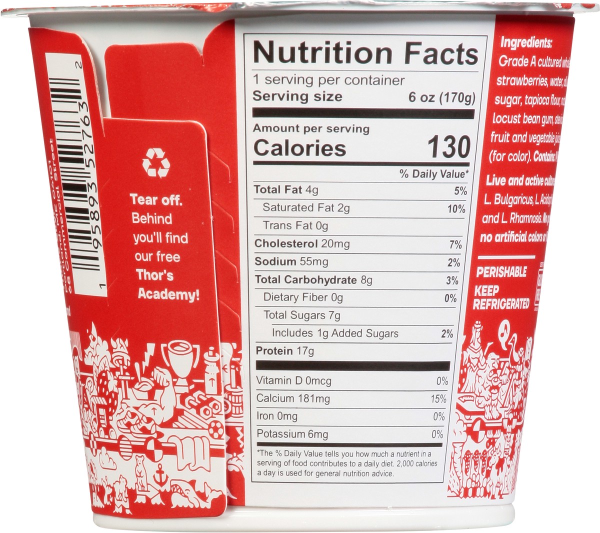 slide 4 of 13, Thor's Skyr Thor Strawbrry Iceland Yog - 6 oz, 6 oz
