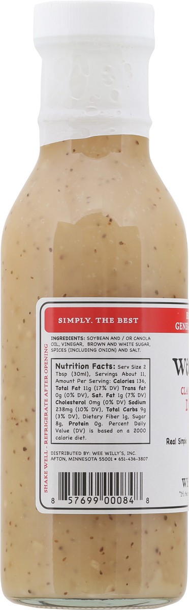 slide 11 of 12, Wee Willy's White French Salad Dressing, 