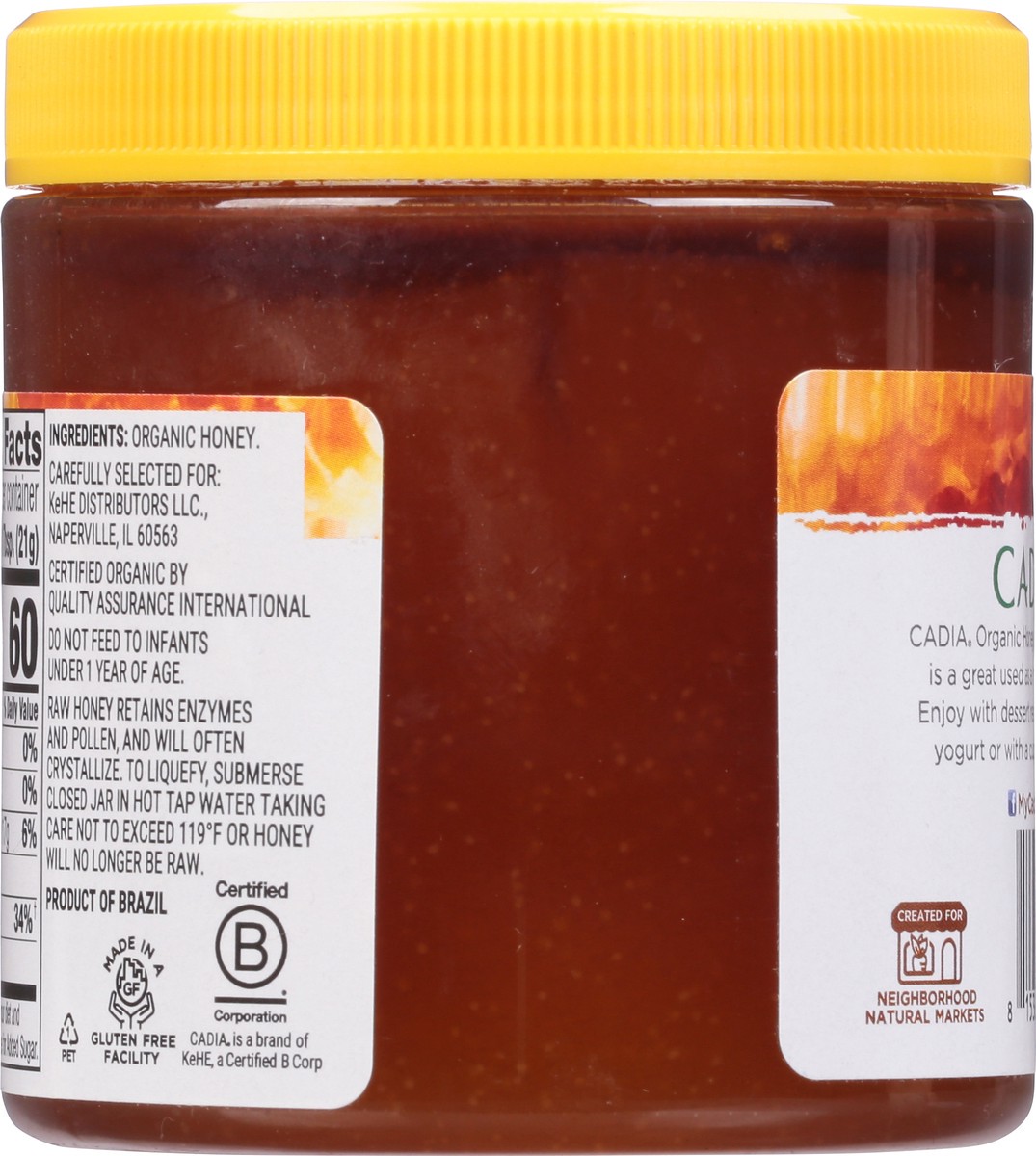 slide 4 of 13, Cadia Organic Raw Honey 12 oz, 12 oz