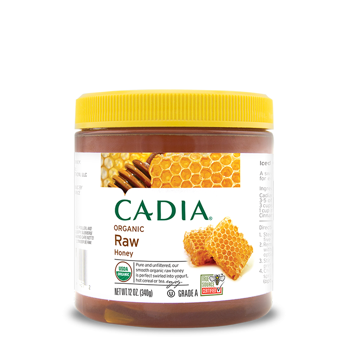 slide 1 of 1, Cadia Organic Raw Honey, 12 oz